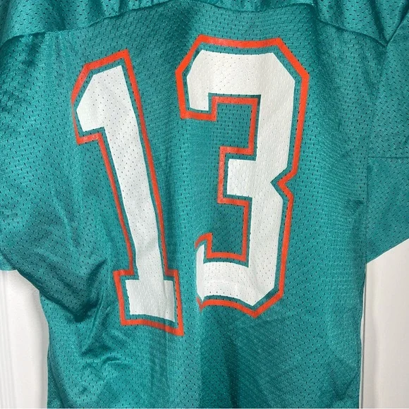 Vintage Wilson DAN MARINO Jersey Teal NFL Football Miami Dolphins - Picture 4 of 12